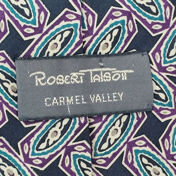 Robert Talbot Carmel Valley Black Silk Tie - Picture 3 of 6